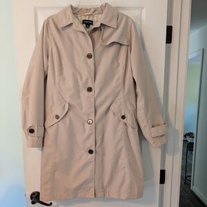 Land's End Beltless Trench Mac Style Coat